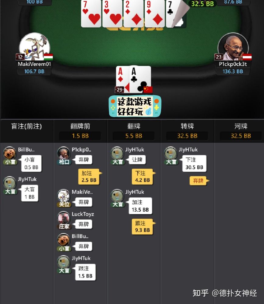 德扑圈248俱乐部官方版手机界面截图-德州扑克对局